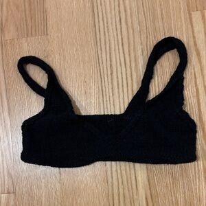 Meshki Black Knit Top